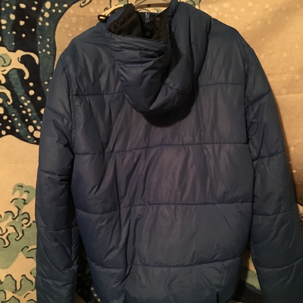 Blue winter coat